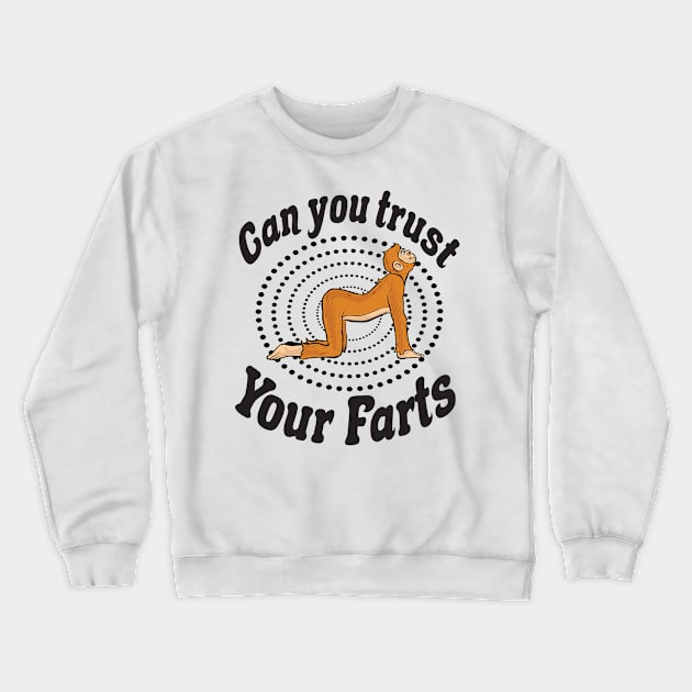 Funny Yoga fart gift Crewneck Sweatshirt by Jackys Design Room